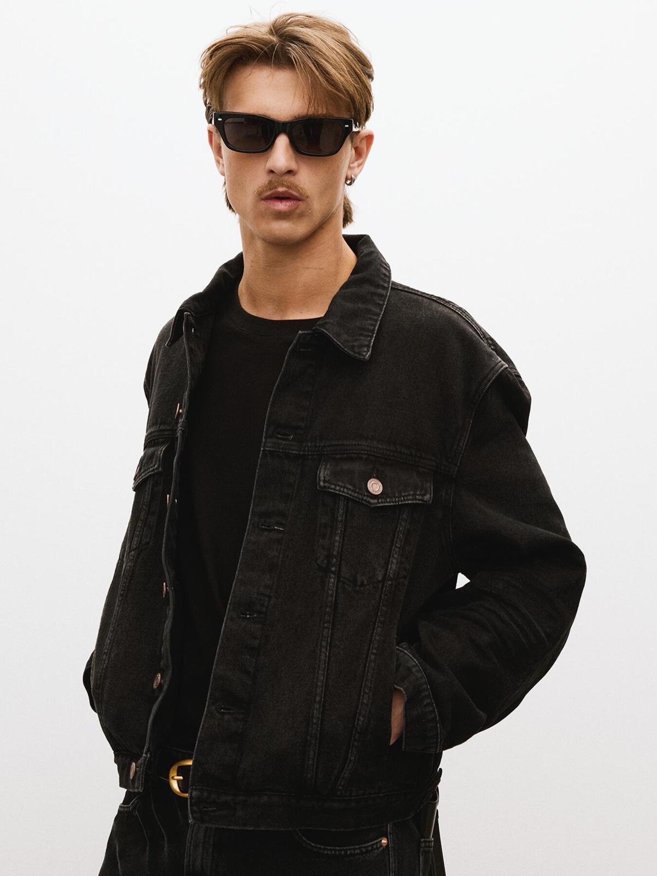 Recto - Vincent Denim Trucker Jacket (Black) product image 11 | TRAB K-Fashion Australia