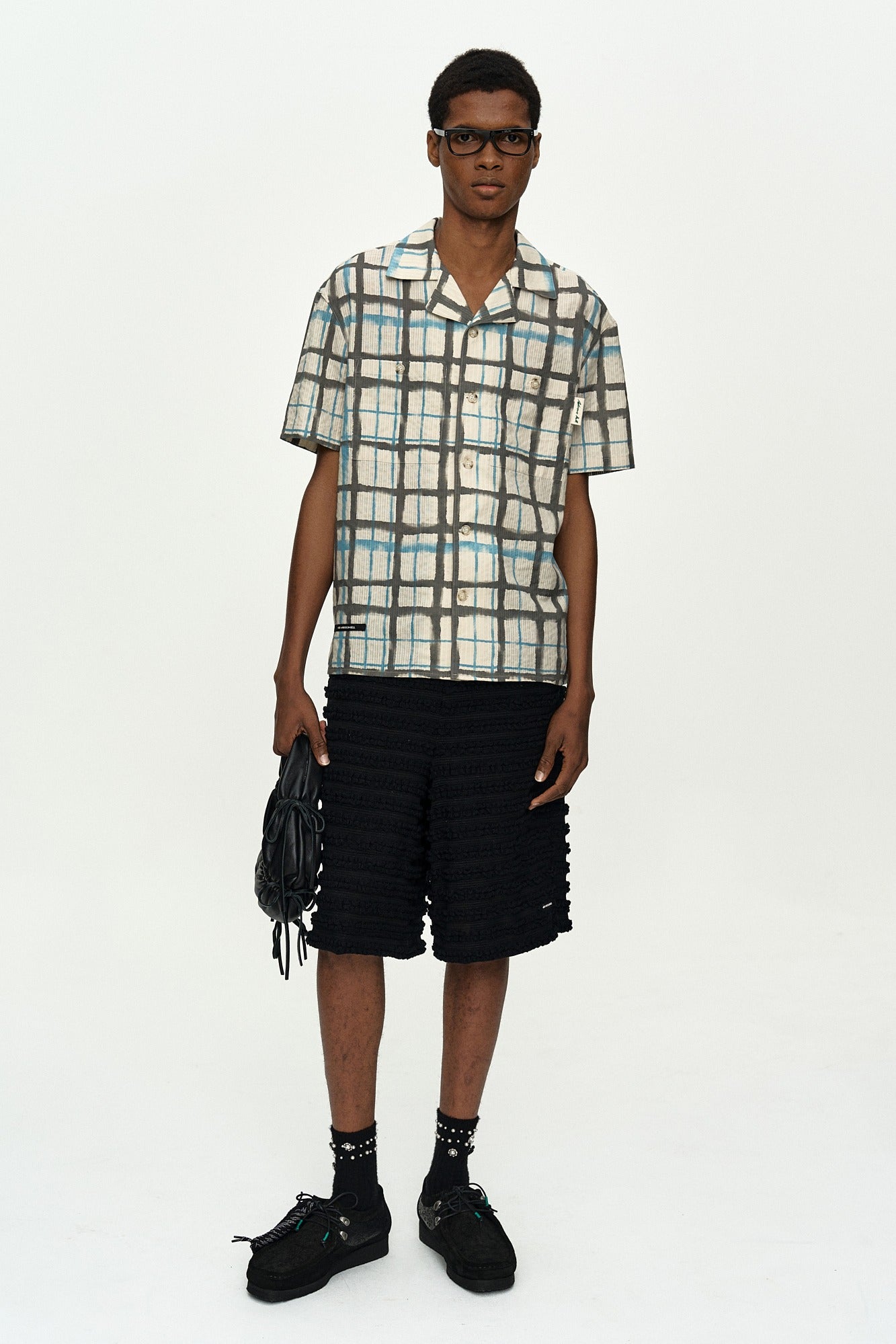 Andersson Bell - Kenley Knitted Shorts (Black) product image 1 | TRAB K-Fashion Australia