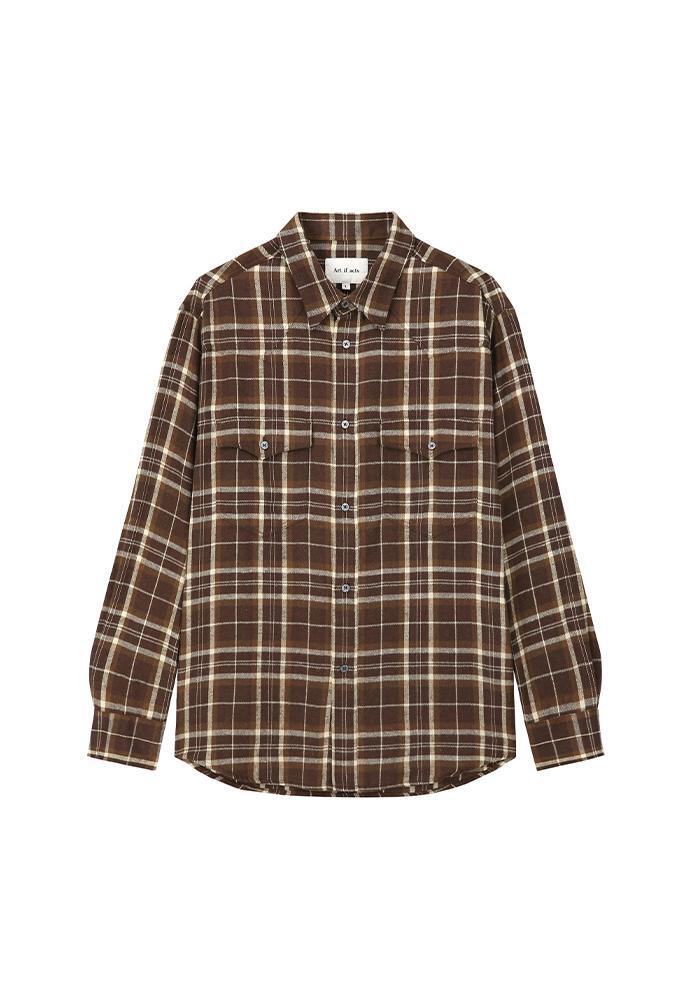 Art if acts - Washed Check Western Shirt (Brown) product image 6 | TRAB K-Fashion Australia