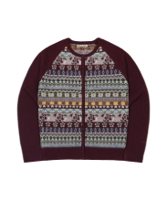 Coyseio - Cottage Knit Cardigan (Wine) product image 1 | TRAB K-Fashion Australia