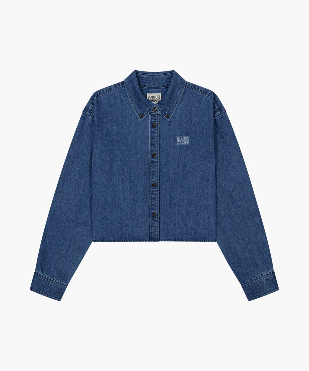 Marithe & Francois Girbaud - Crop Denim Shirt (Blue) product image 6 | TRAB K-Fashion Australia