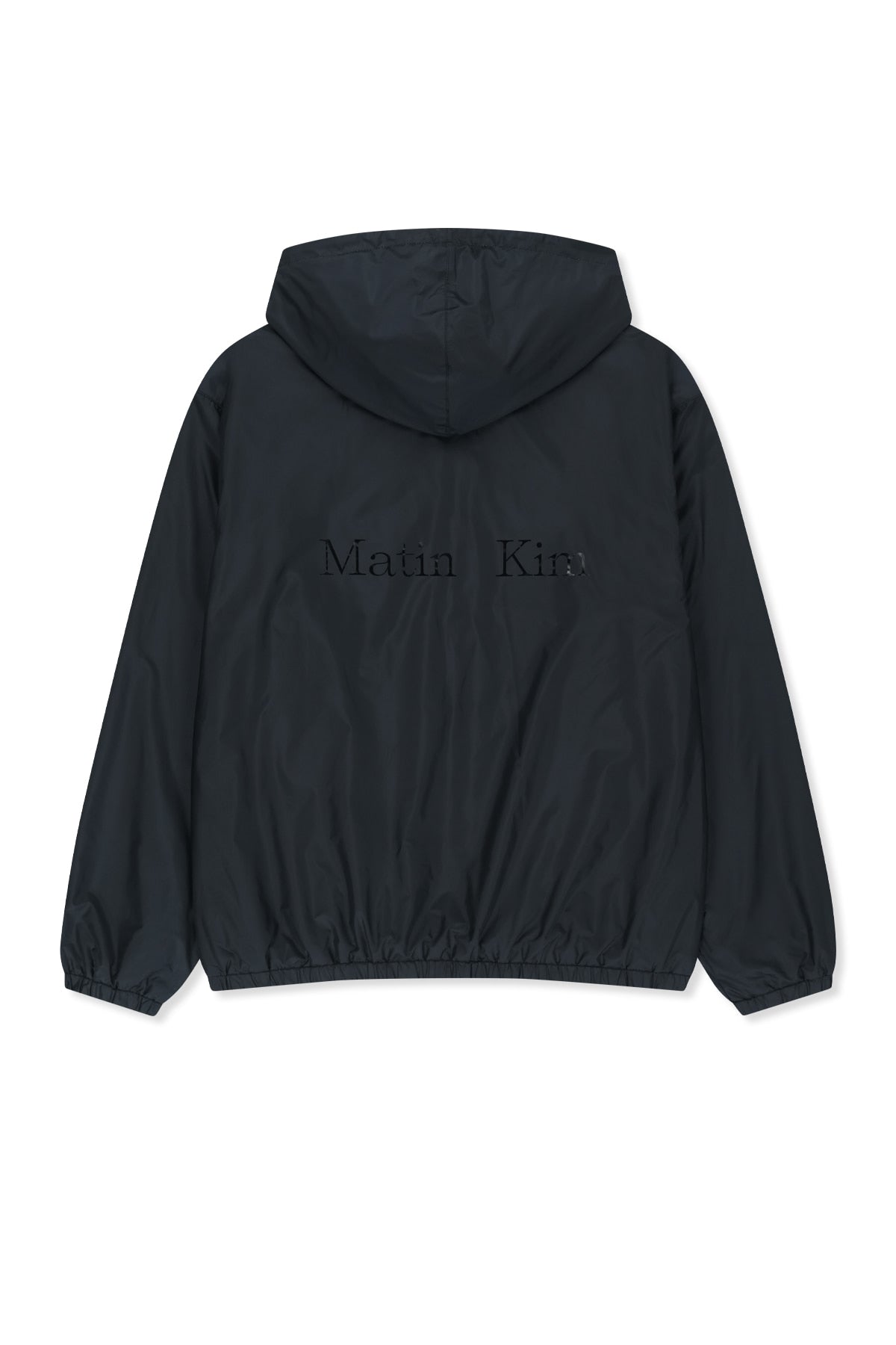 Matin Kim - Double Face Hoody Zip Up (Navy) product image 2 | TRAB K-Fashion Australia
