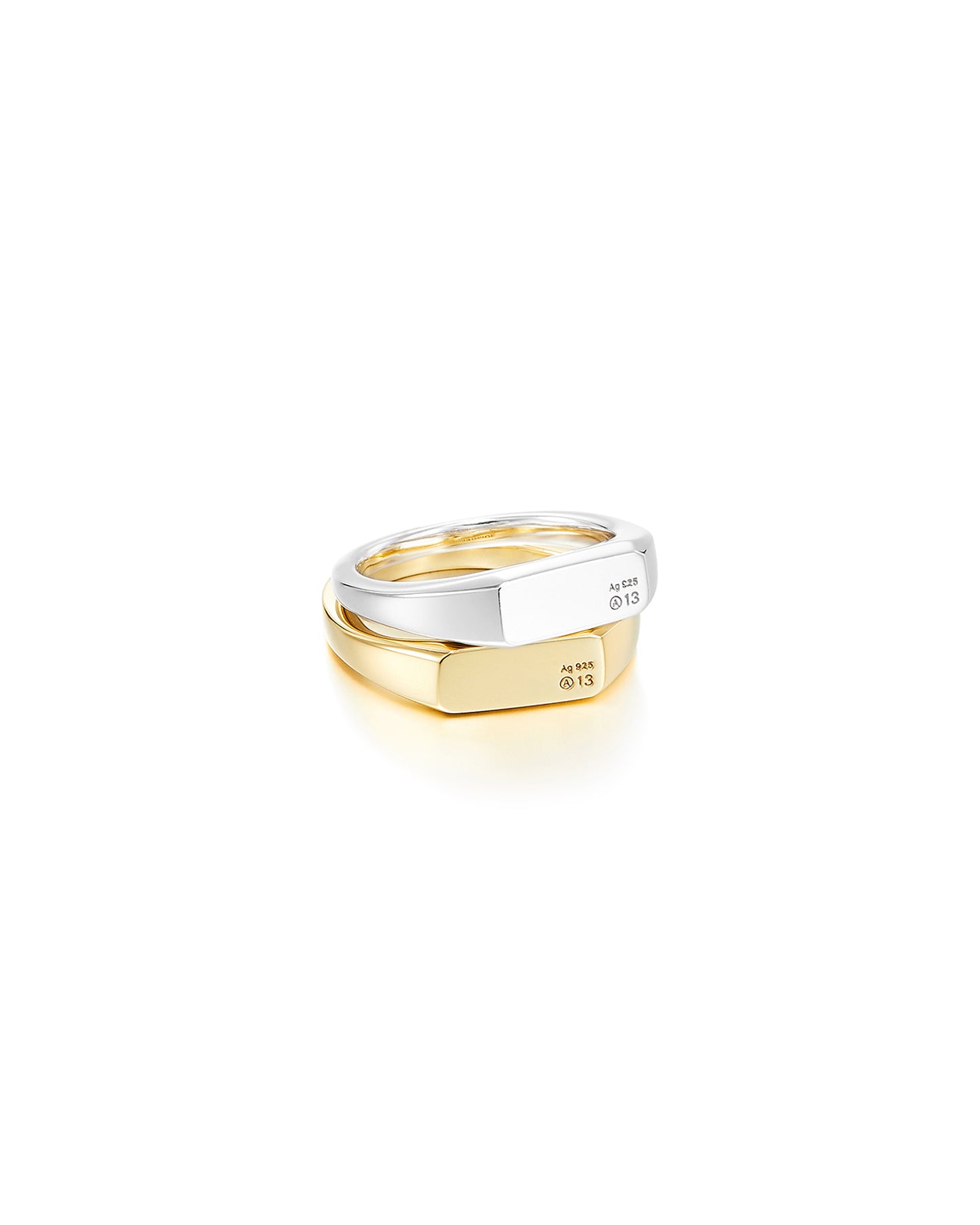 Numbering - A13 Slim Signet Ring #7401 product image 9 | TRAB K-Fashion Australia