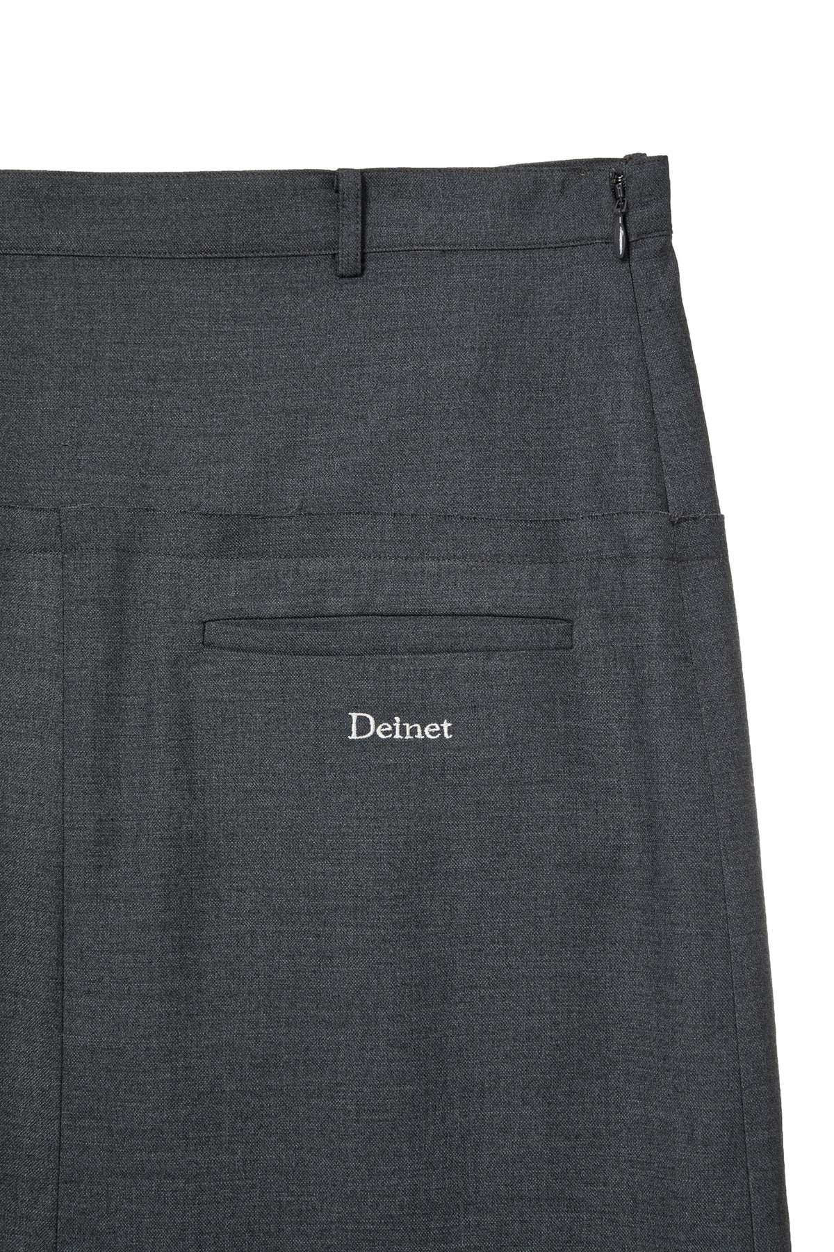 Deinet - Raw Edge Layered Midi Skirt (Charcoal) product image 4 | TRAB K-Fashion Australia