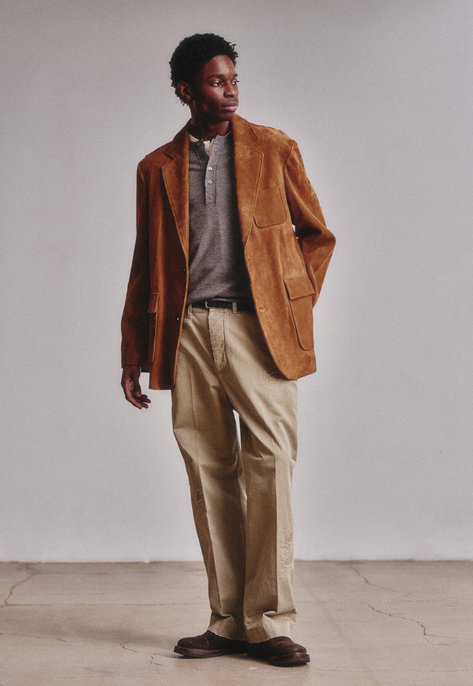 Art if acts - Goat Suede Blazer (Cognac) product image 3 | TRAB K-Fashion Australia