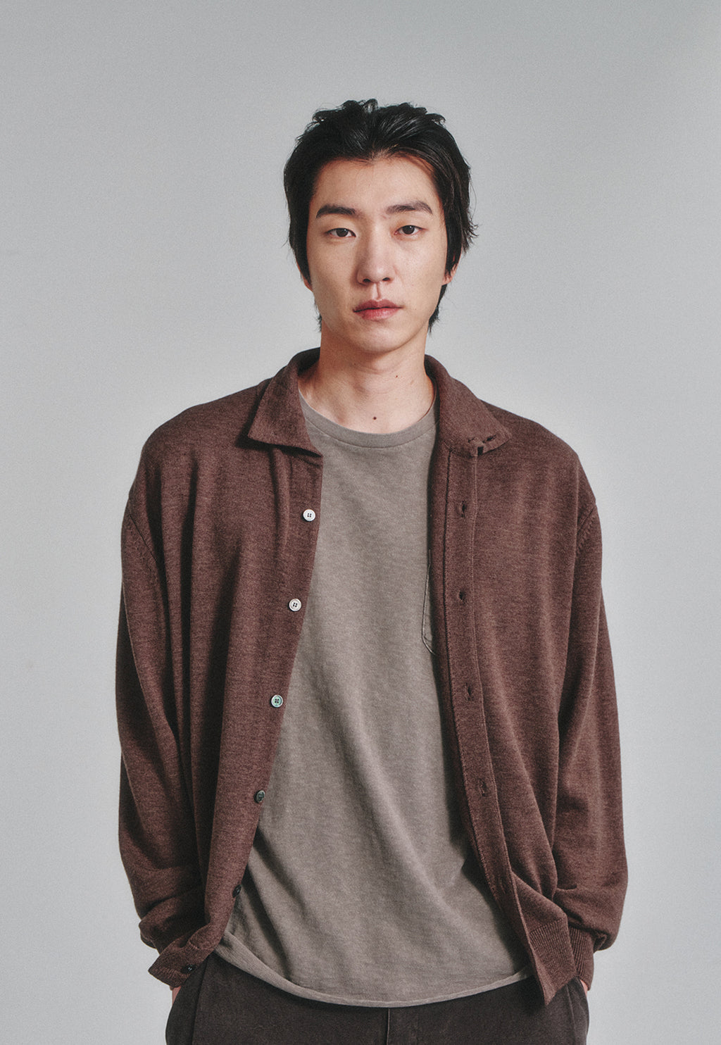 Art if acts - High Collar Cardigan (Wood) product image 4 | TRAB K-Fashion Australia