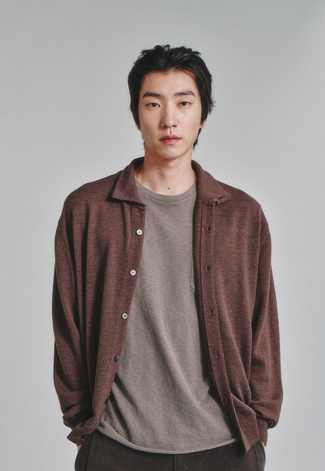 Art if acts - High Collar Cardigan (Wood) product image 4 | TRAB K-Fashion Australia
