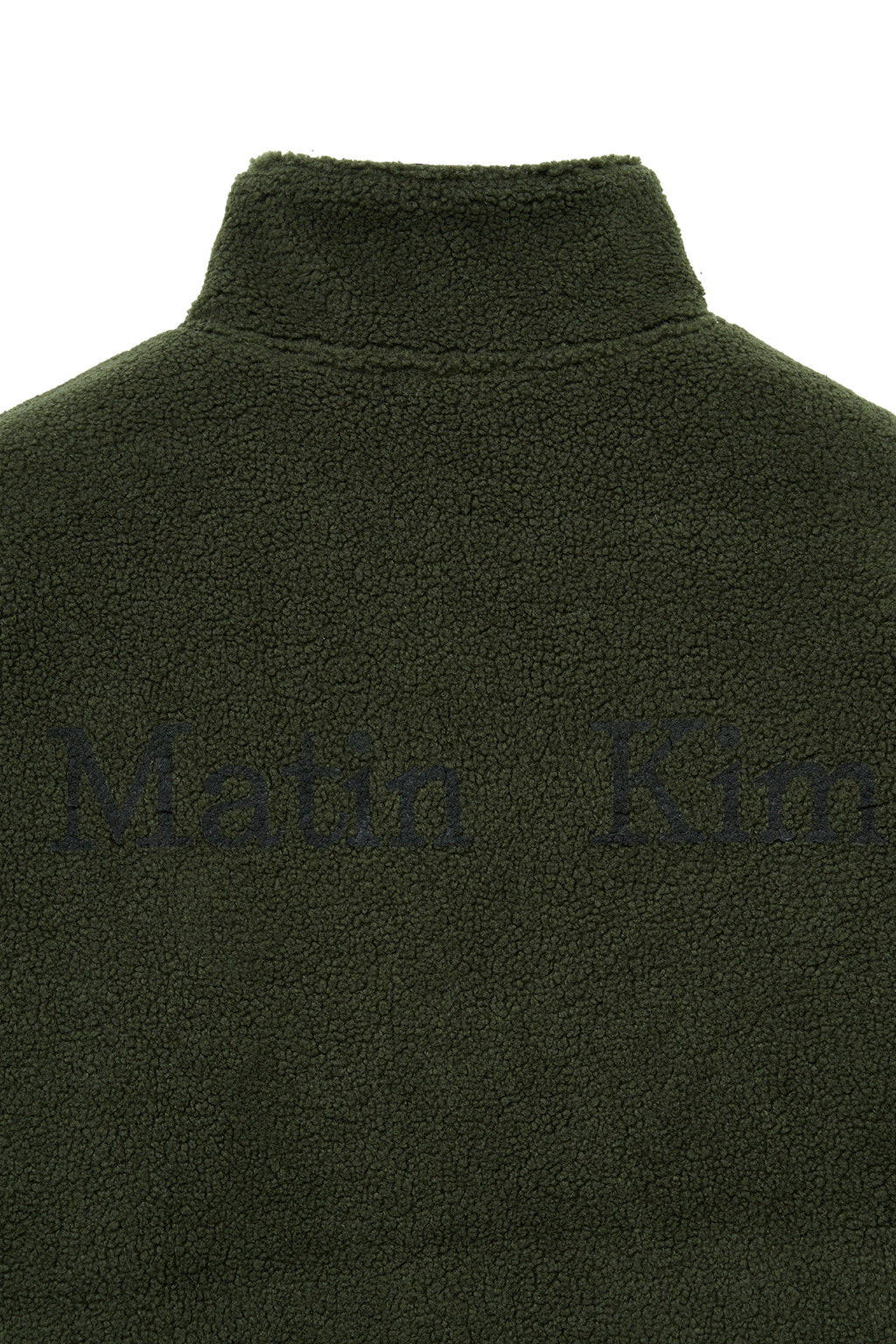 Matin Kim - Reversible Sherpa Zip Up (Khaki) product image 6 | TRAB K-Fashion Australia