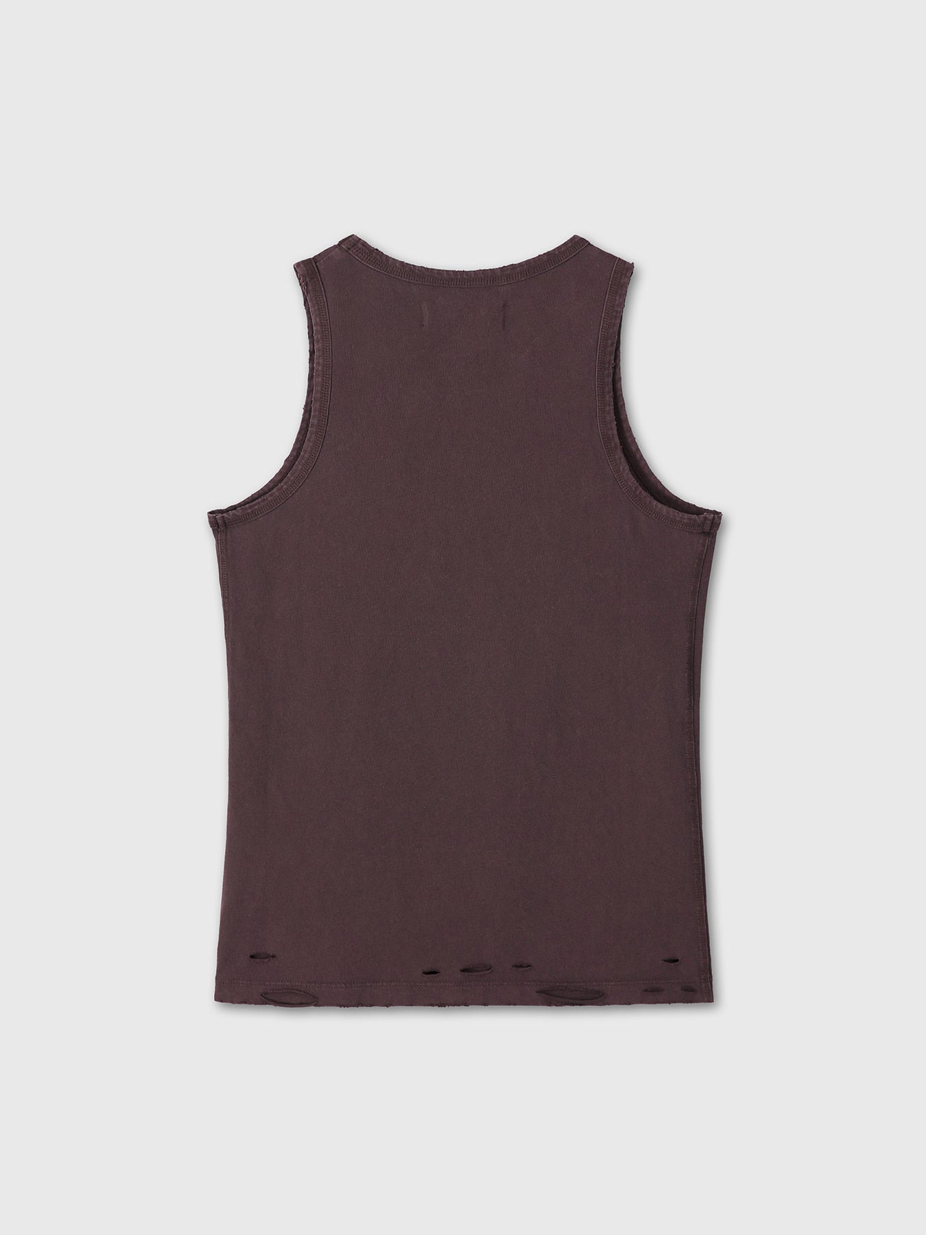 Tonywack - Hand-Distressed Regural Tank Top (Burnt Marron) product image 9 | TRAB K-Fashion Australia