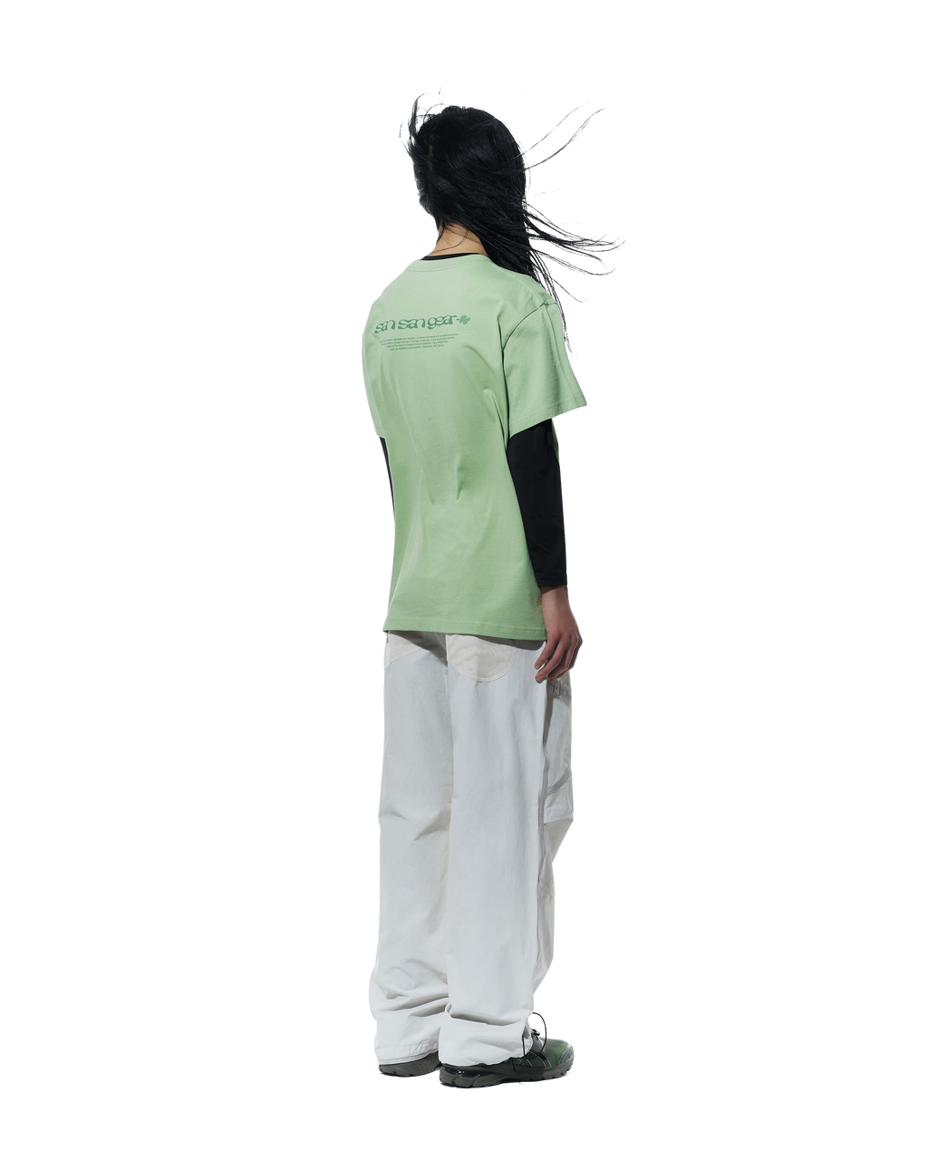 San San Gear - Logo T-Shirt (Green) product image 3 | TRAB K-Fashion Australia