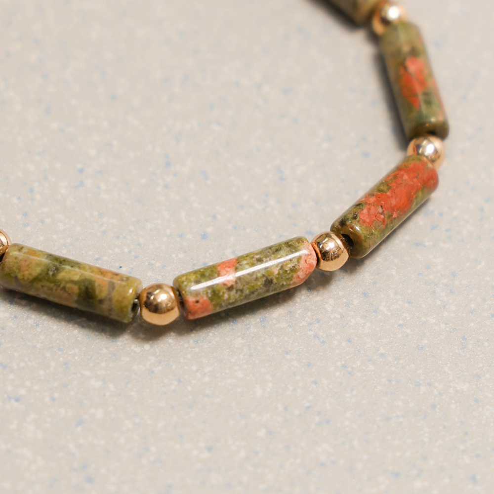 Towtow Archive - Garten Necklace Unakite (Green) product image 2 | TRAB K-Fashion Australia