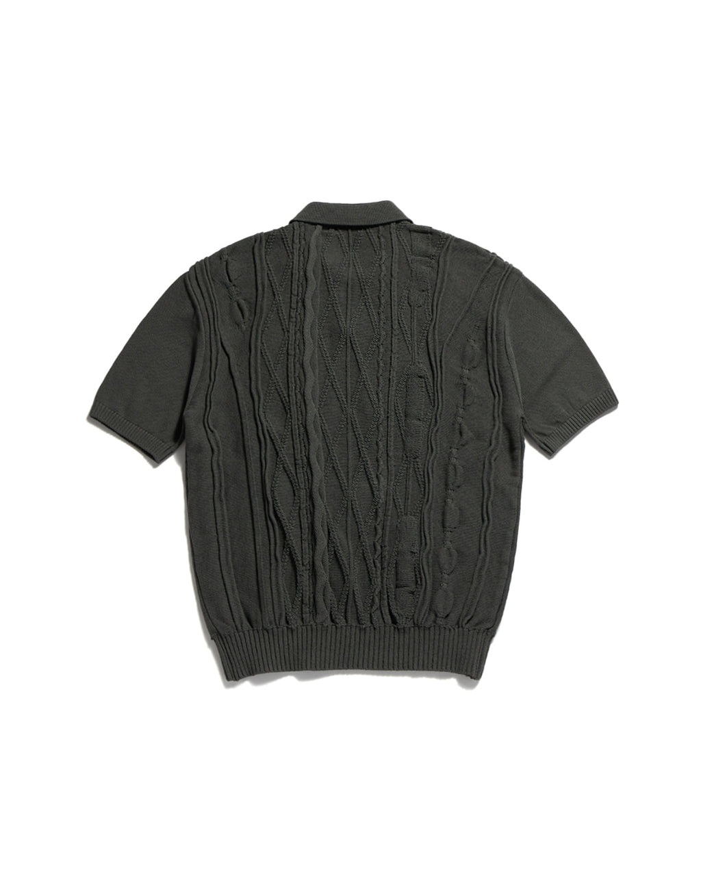 Eastlogue - Asymmetrical Cable Half Knit (Charcoal) product image 6 | TRAB K-Fashion Australia