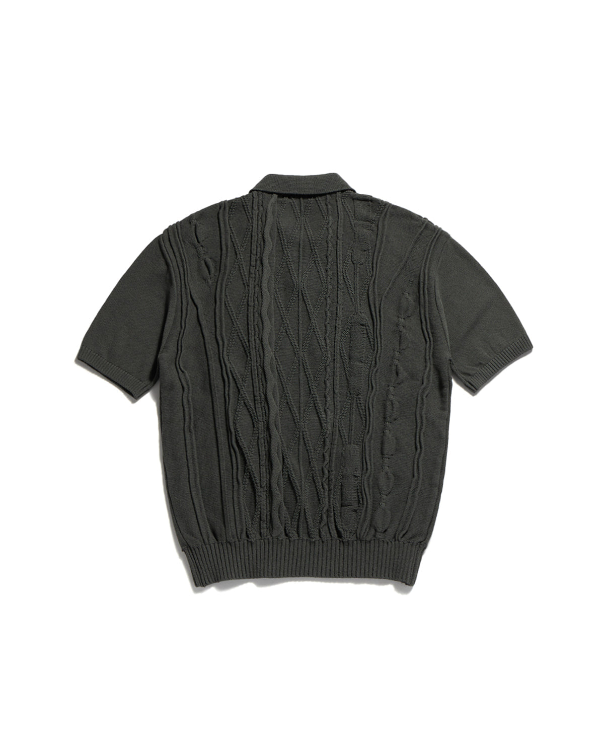 Eastlogue - Asymmetrical Cable Half Knit (Charcoal) product image 6 | TRAB K-Fashion Australia