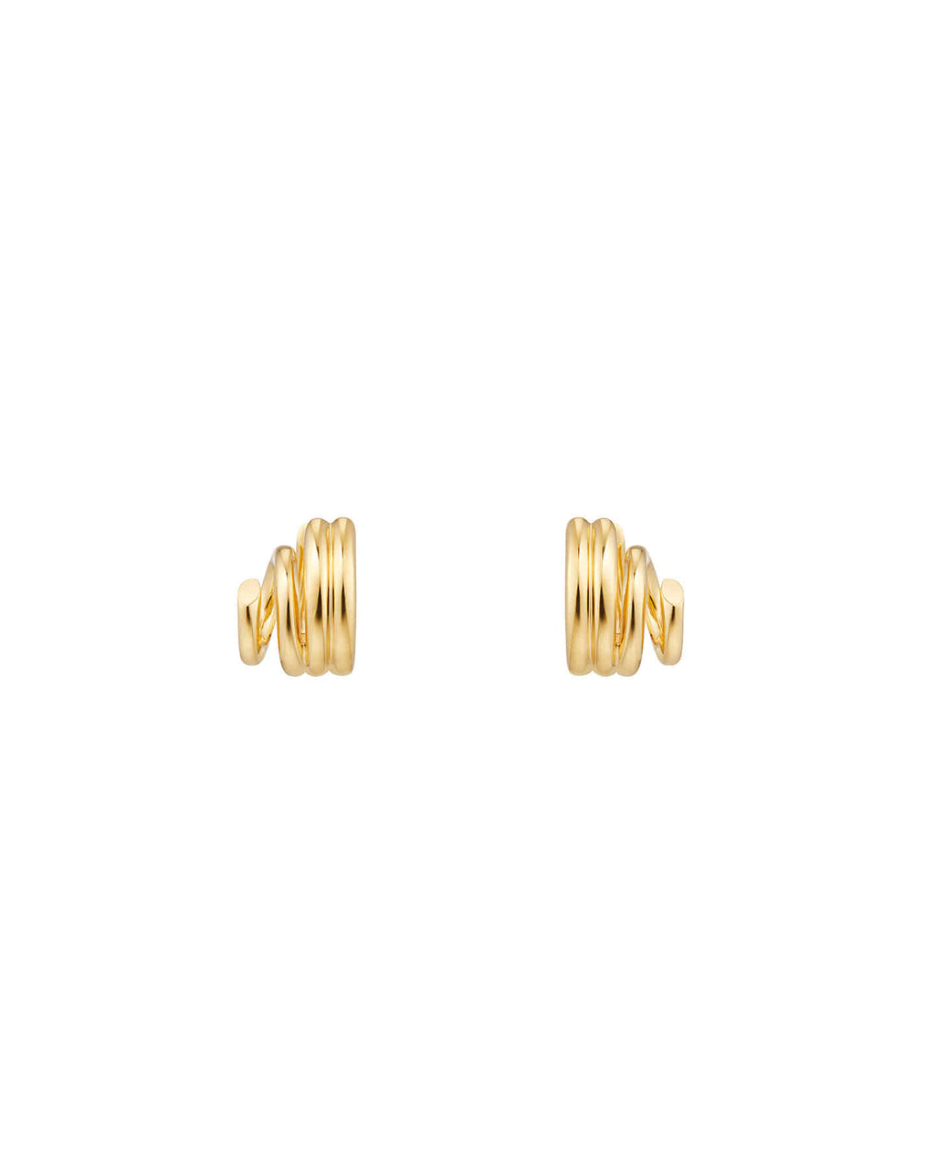 Numbering - Diagonal Coil Hoop Earrings #8101 product image 9 | TRAB K-Fashion Australia