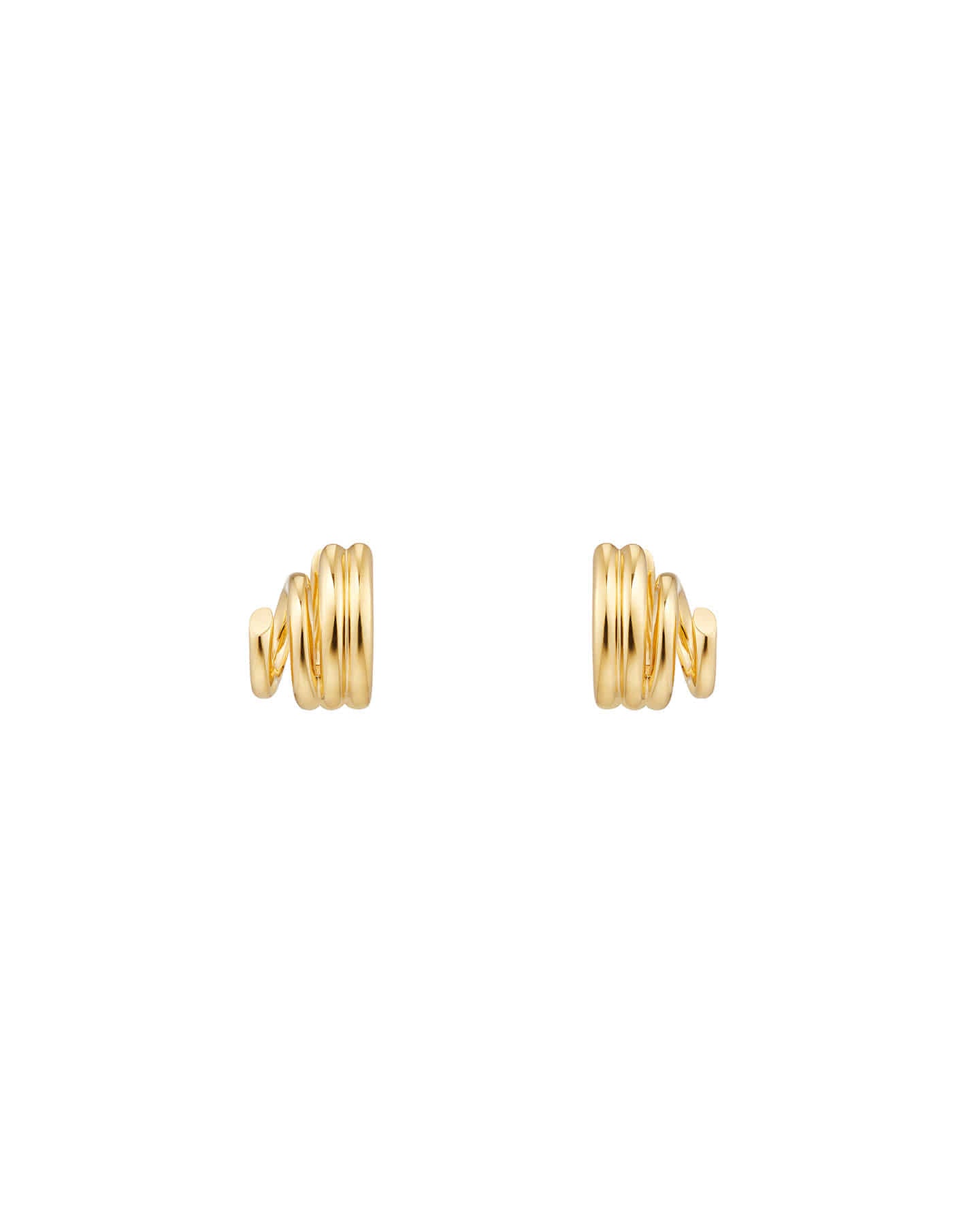 Numbering - Diagonal Coil Hoop Earrings #8101 product image 9 | TRAB K-Fashion Australia