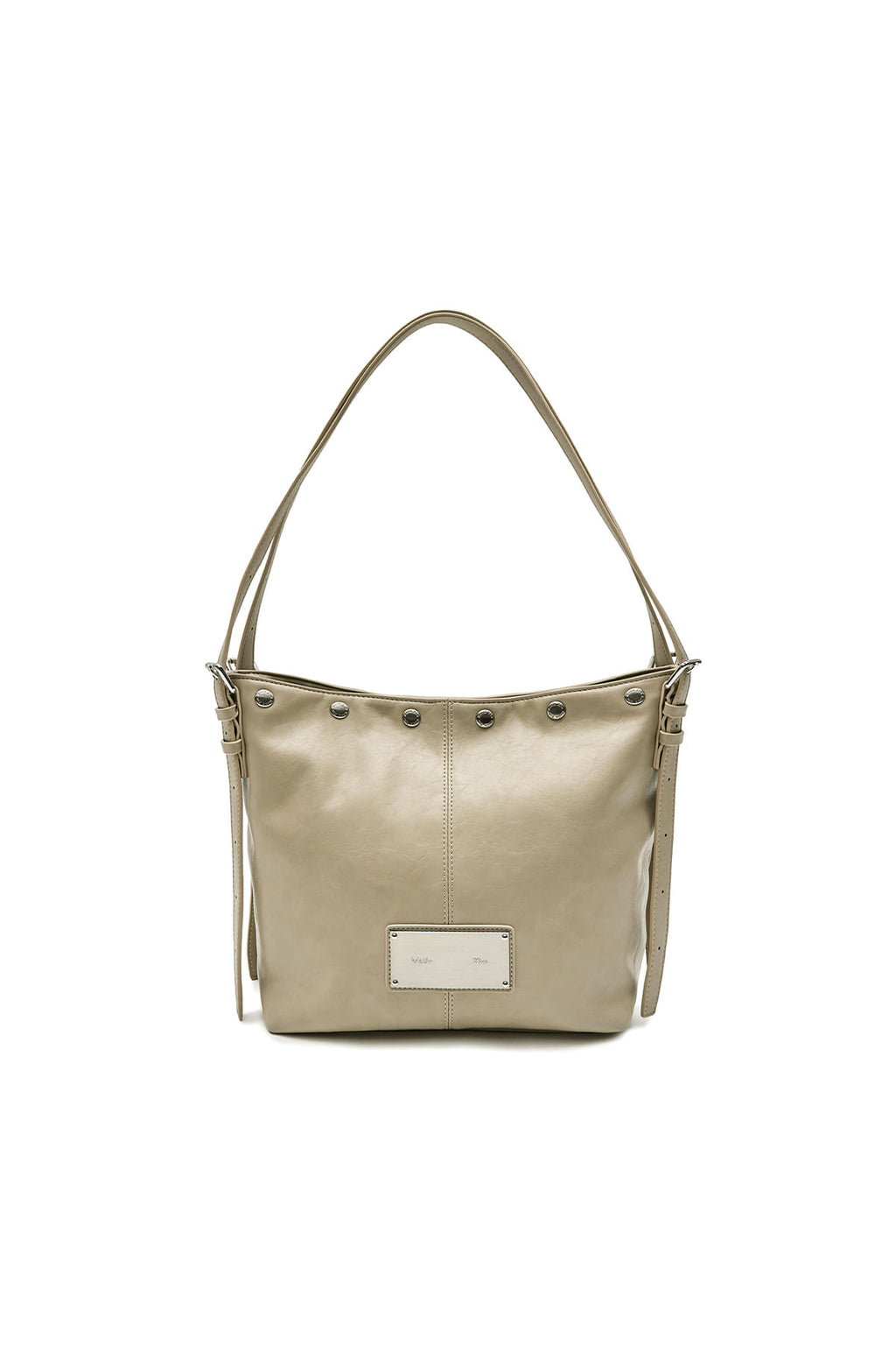 Matin Kim - Matin Stud Point Small Shoulder Bag (Beige) product image 1 | TRAB K-Fashion Australia