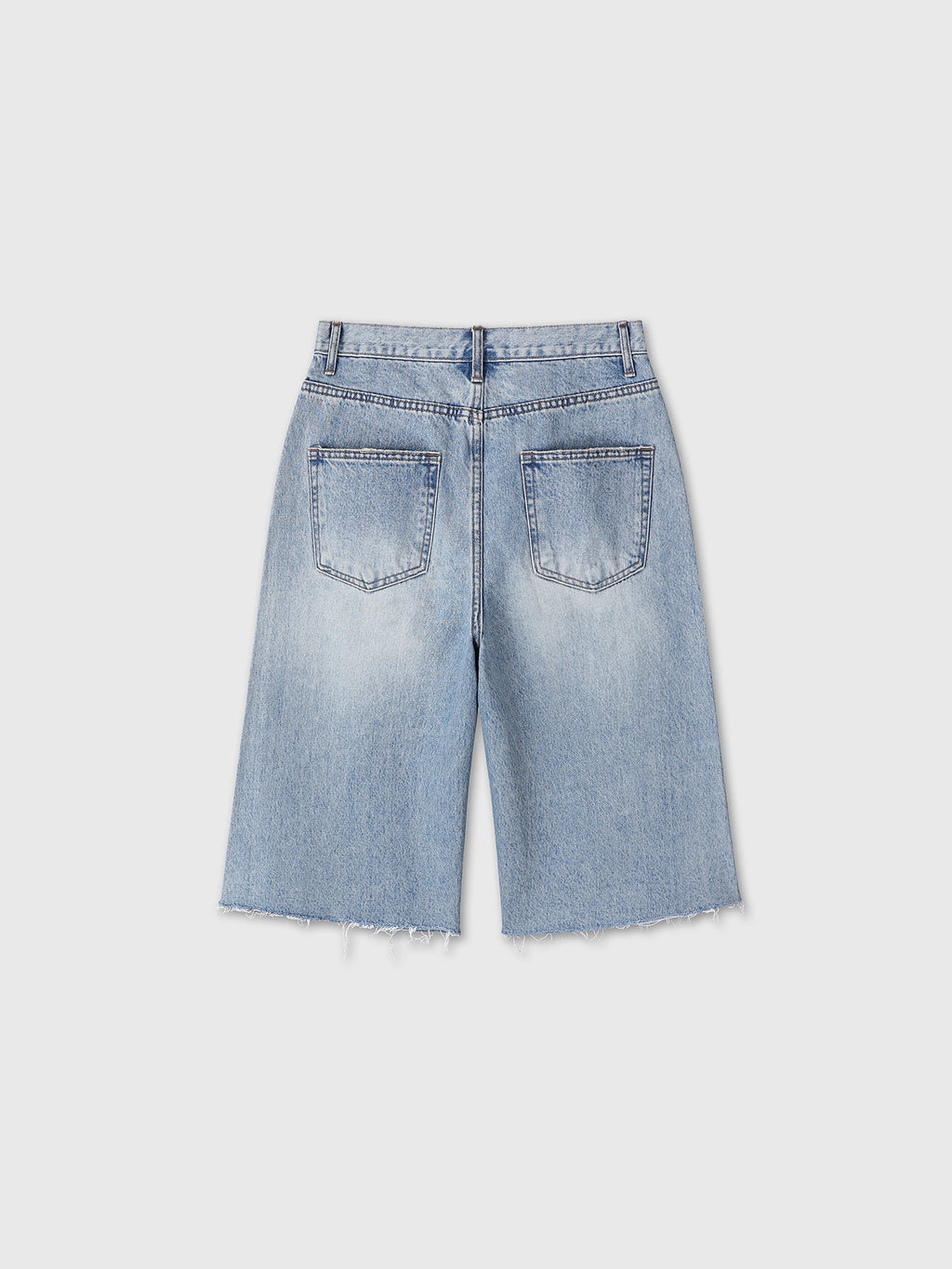 Tonywack - Raw Hem Denim Bermuda Shorts (Washed Light Blue) product image 10 | TRAB K-Fashion Australia
