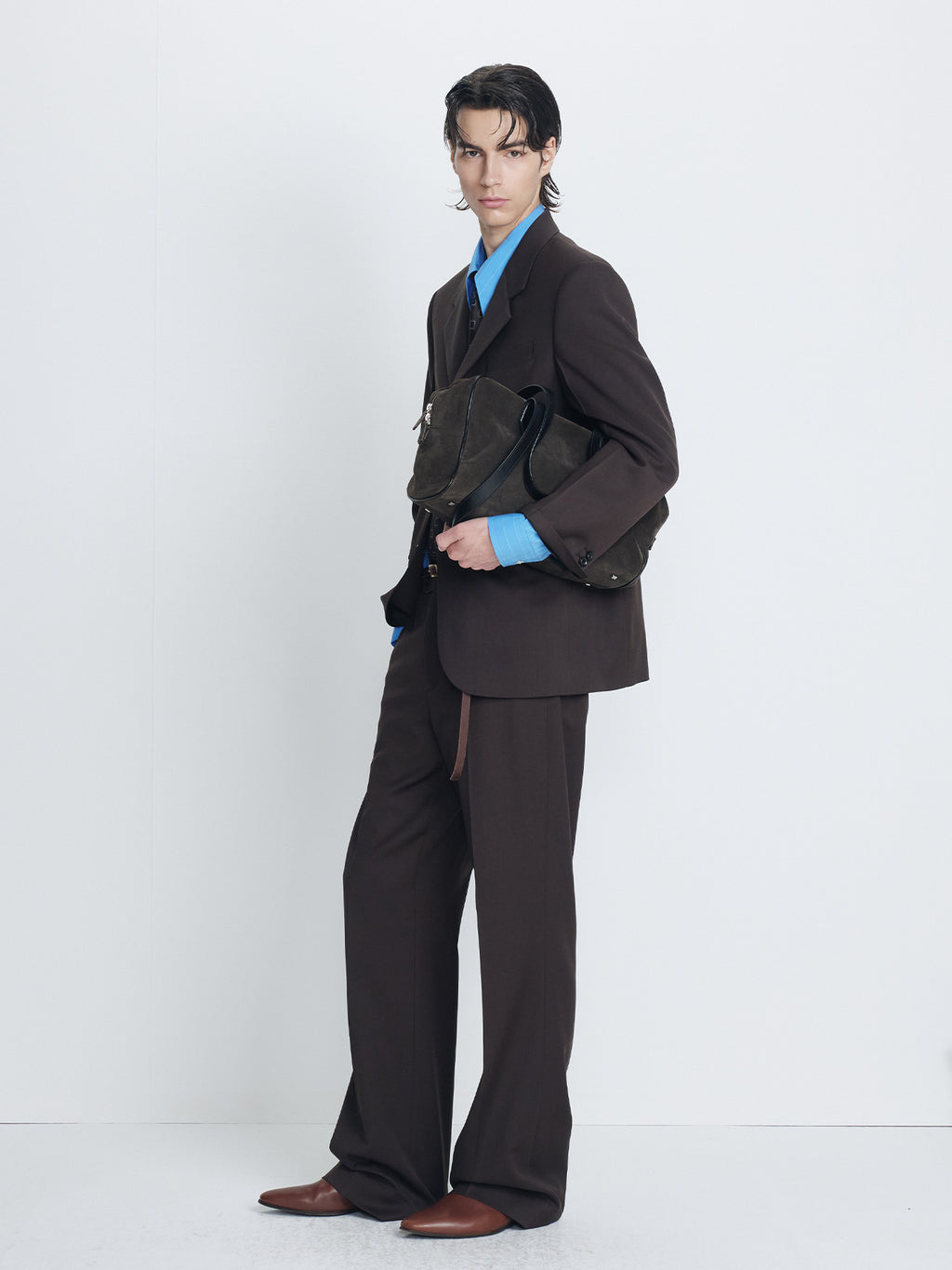 Tonywack - Wool Blend Tailored Blazer (Deep Brown) product image 2 | TRAB K-Fashion Australia