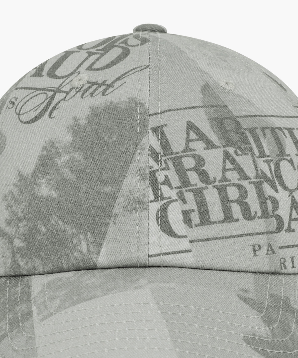 Marithe & Francois Girbaud - Seoul Exclusive Graphic Cap (Gray) product image 3 | TRAB K-Fashion Australia