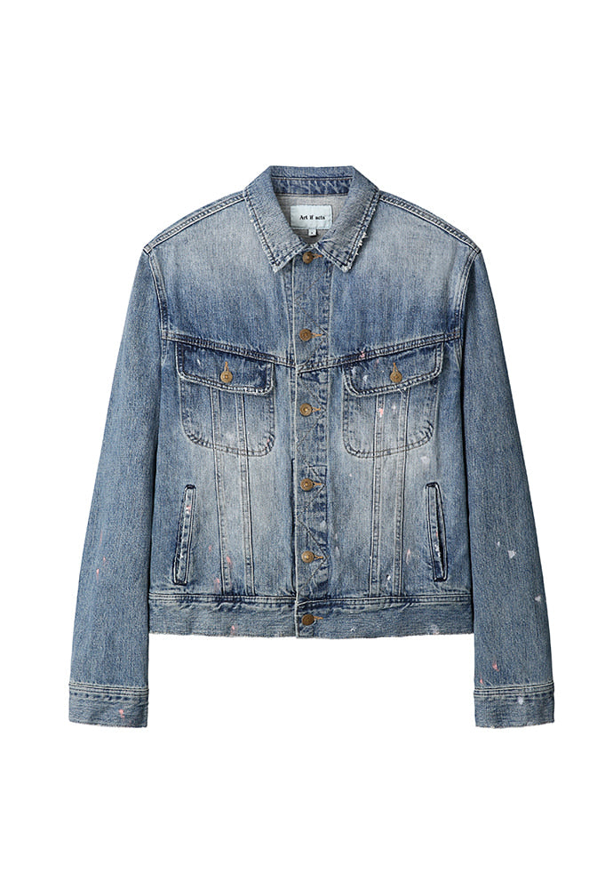 Art if acts - Painted Denim Trucker (Used Light Blue) product image 7 | TRAB K-Fashion Australia