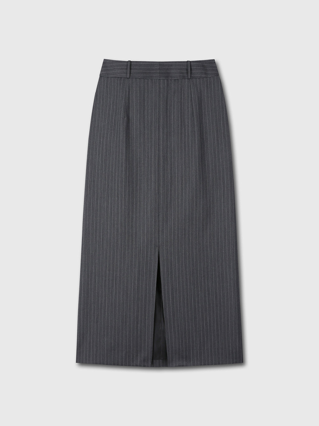 Tonywack - Striped Wool Pencil Skirt (Grey Pinstripe) product image 7 | TRAB K-Fashion Australia
