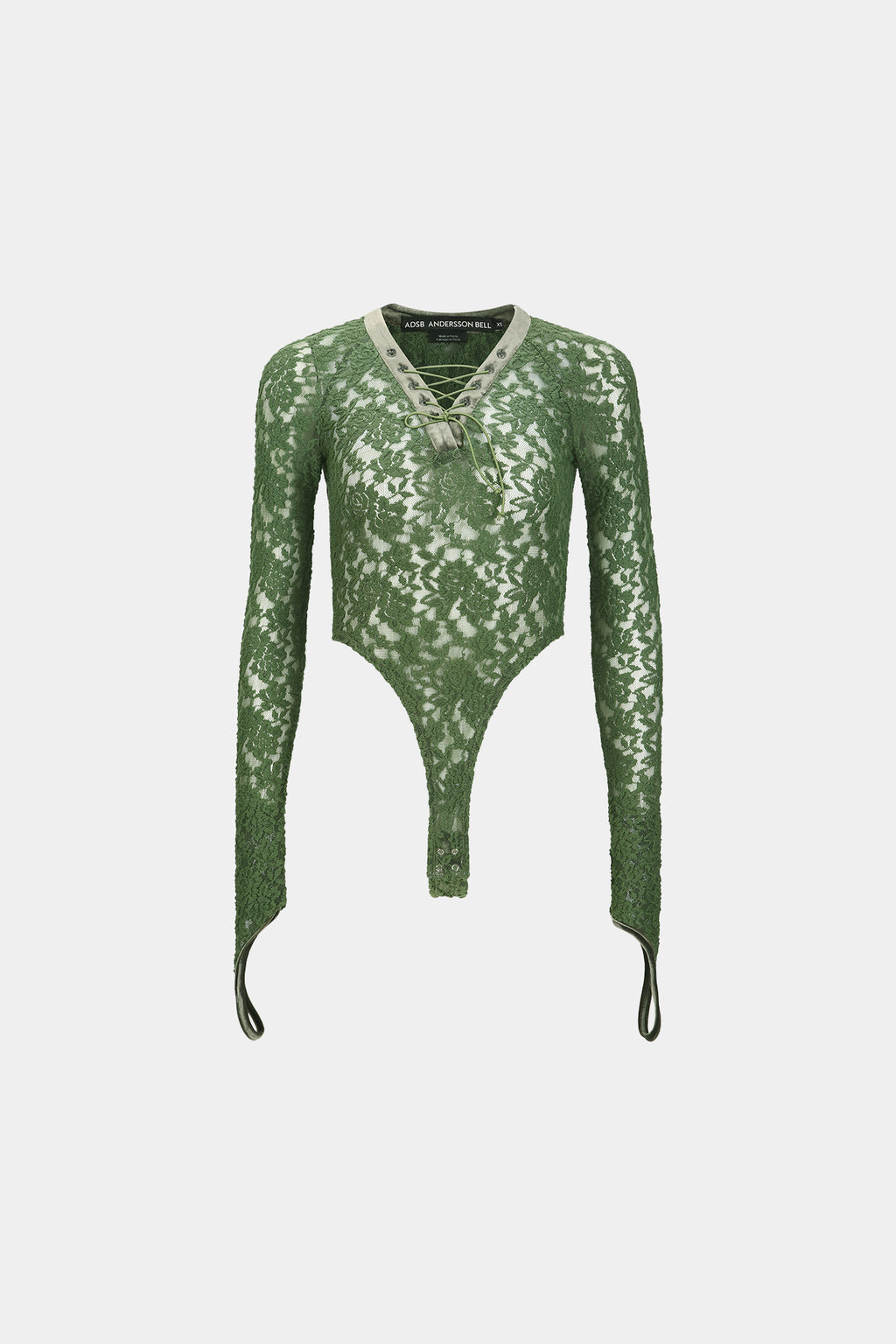 Andersson Bell - Rose Lace Bodysuit (Khaki) product image 7 | TRAB K-Fashion Australia