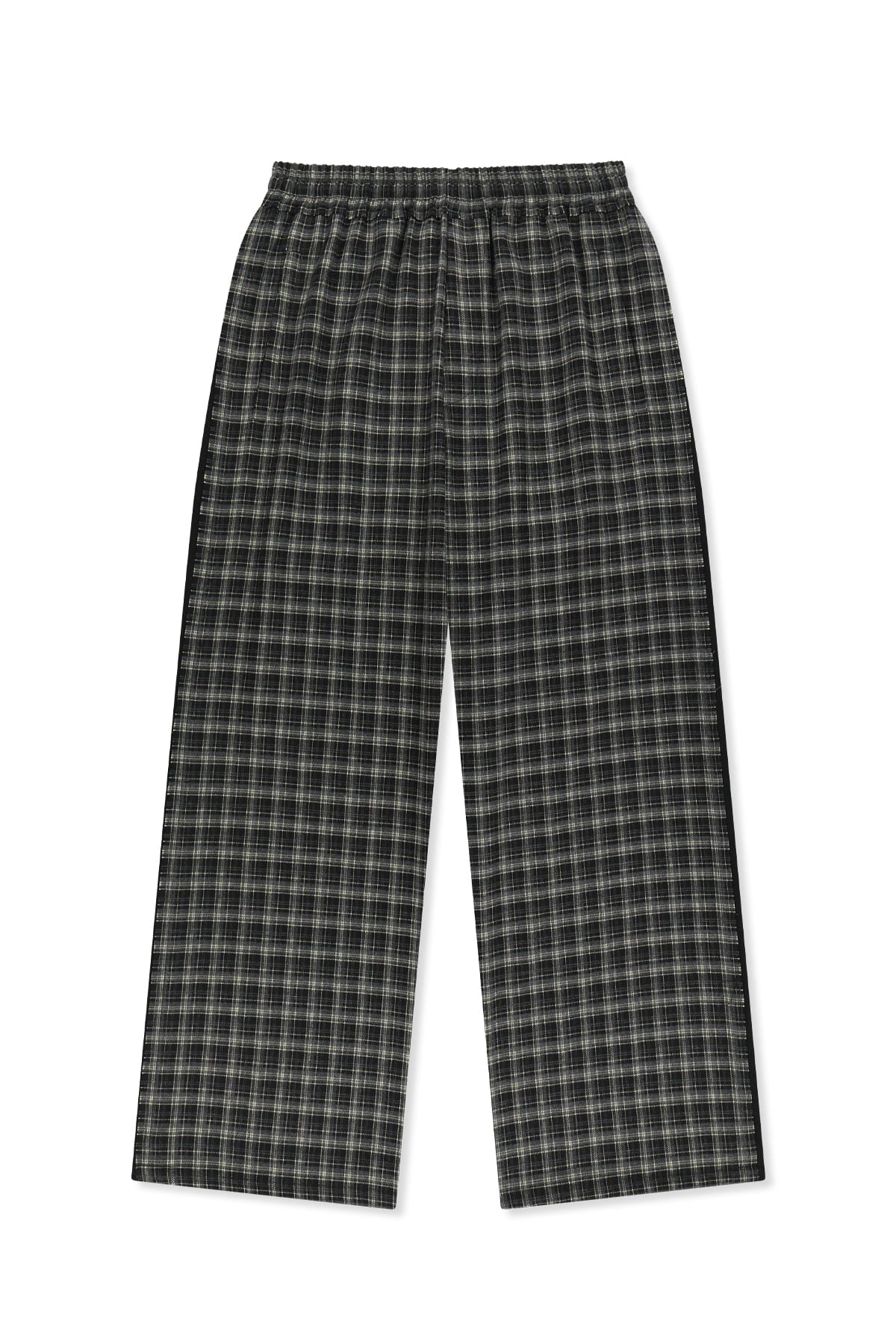 Matin Kim - Check Mix Jersey Pants (Black) product image 1 | TRAB K-Fashion Australia