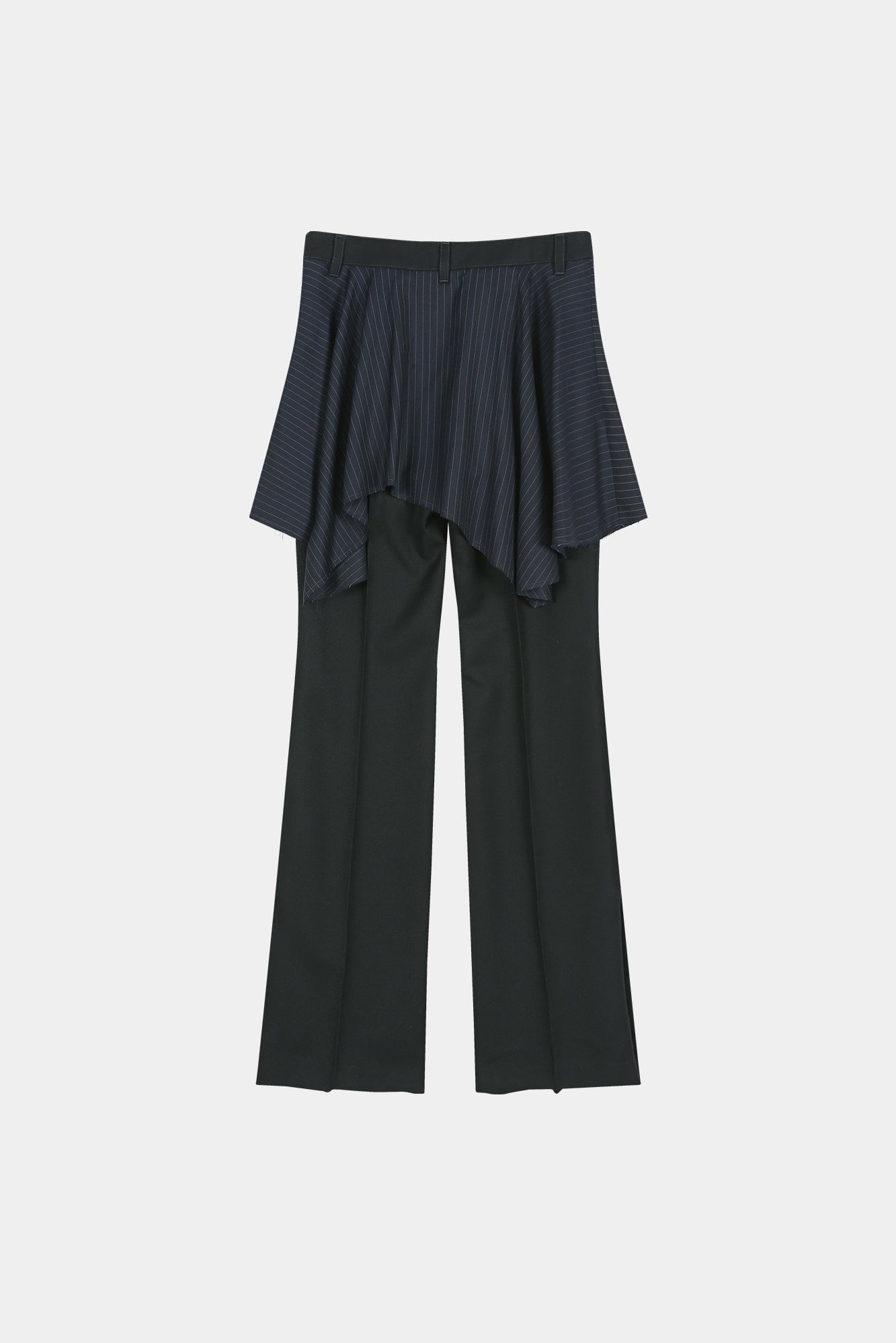 Andersson Bell - Asymmetric Wrap Skirt-Layered Bootcut Trousers (navy/black) (Navy/Black) product image 11 | TRAB K-Fashion Australia