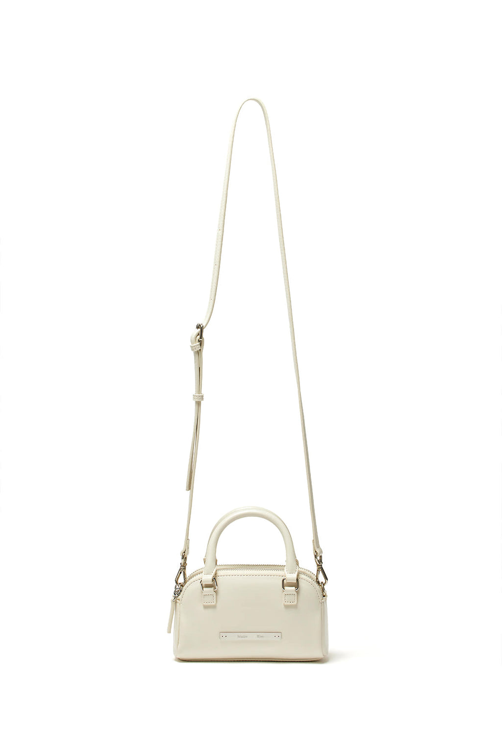 Matin Kim - Double Zipper Mini Cross Bag (White) product image 3 | TRAB K-Fashion Australia