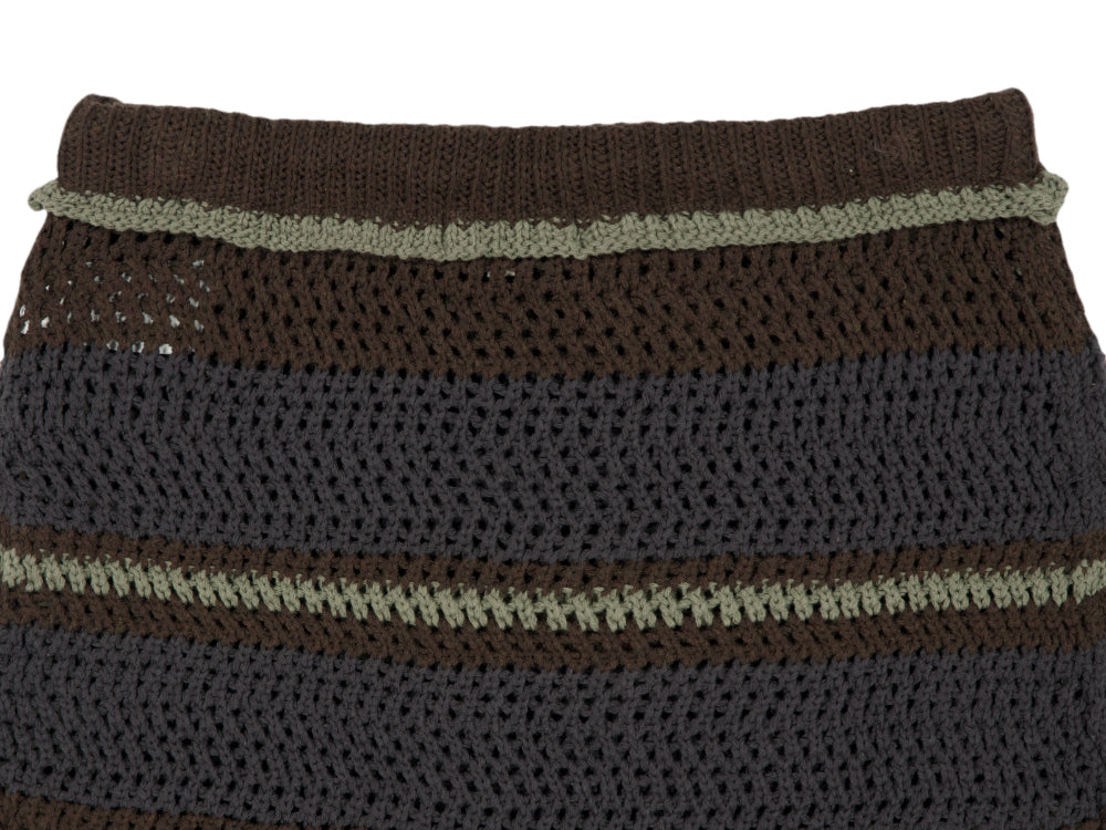 Coyseio - Stripe Layered Knit Skirt (Brown) product image 14 | TRAB K-Fashion Australia