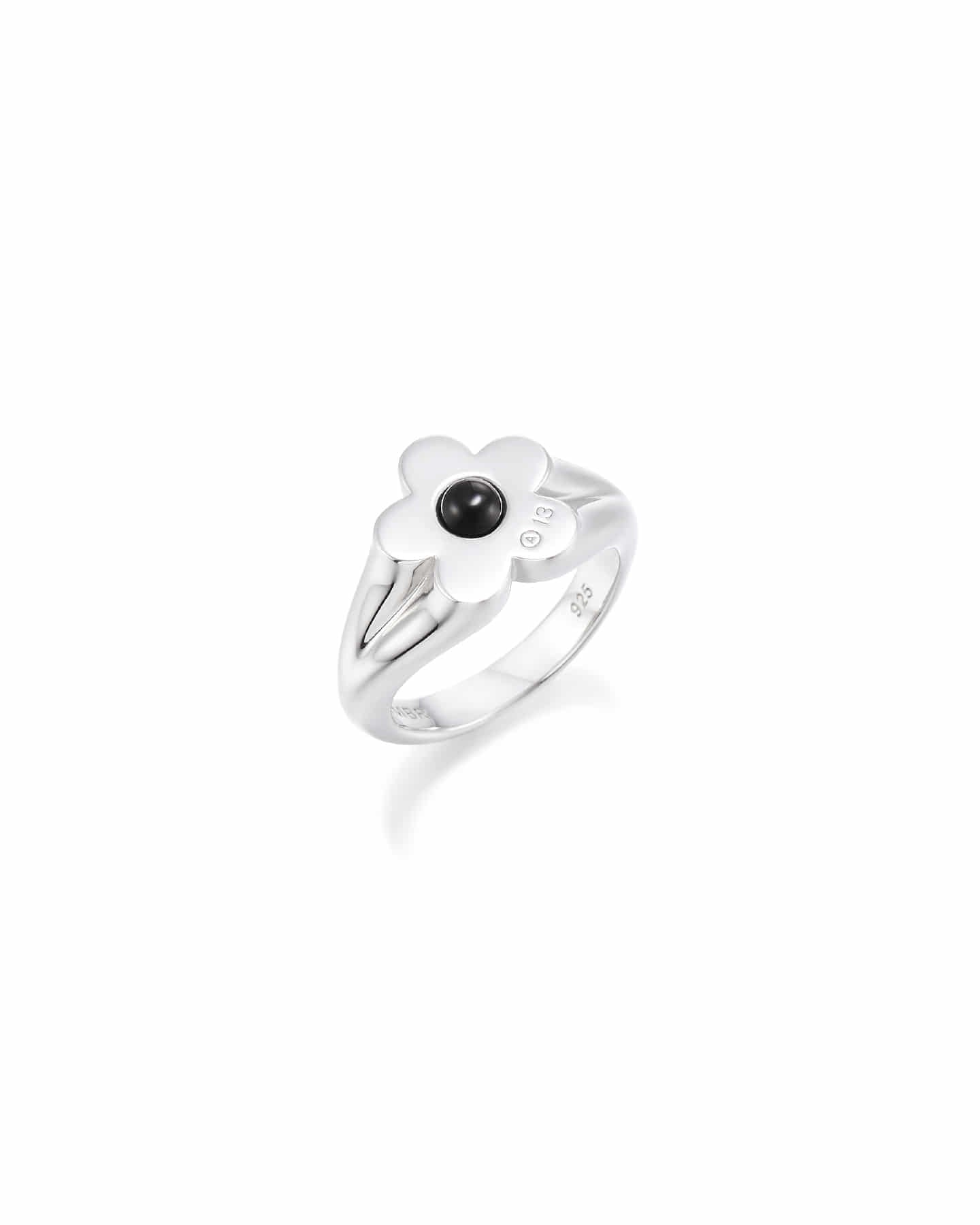 Numbering - Flower Signet Ring #8470 product image 3 | TRAB K-Fashion Australia
