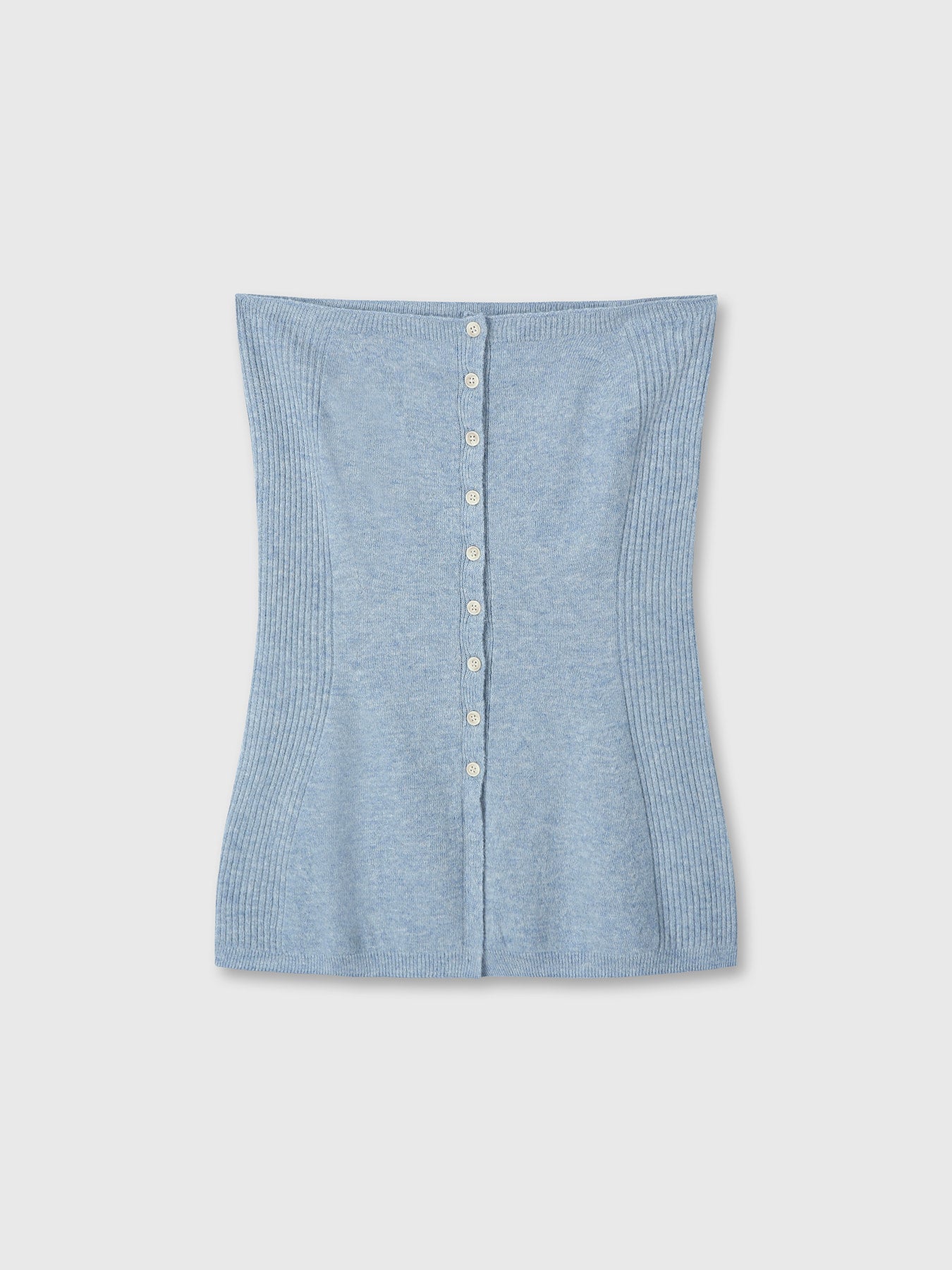Tonywack - Merino Wool Knitted Bustier (Sky Blue) product image 7 | TRAB K-Fashion Australia