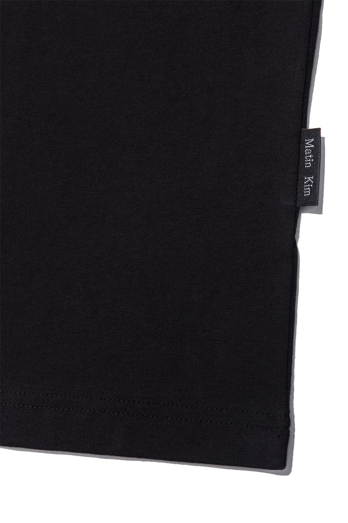 Matin Kim - Embroidery Small Logo Oversize Top (Black) product image 4 | TRAB K-Fashion Australia
