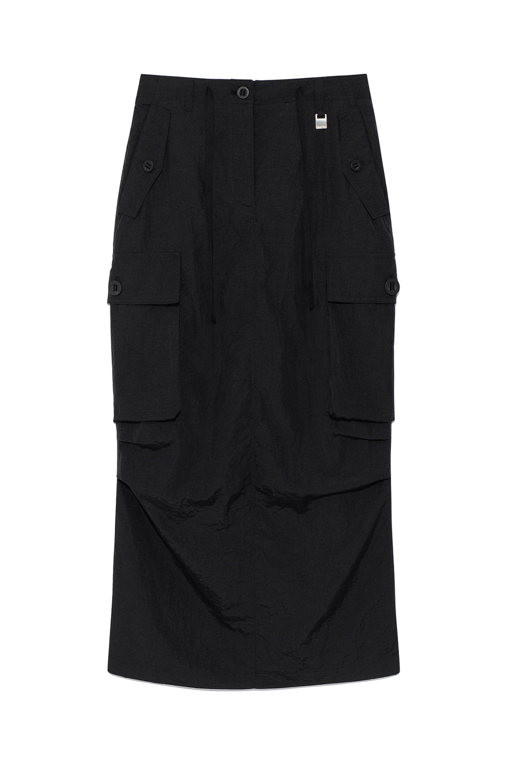 Matin Kim - String Nylon Cargo Skirt (Black) product image 1 | TRAB K-Fashion Australia