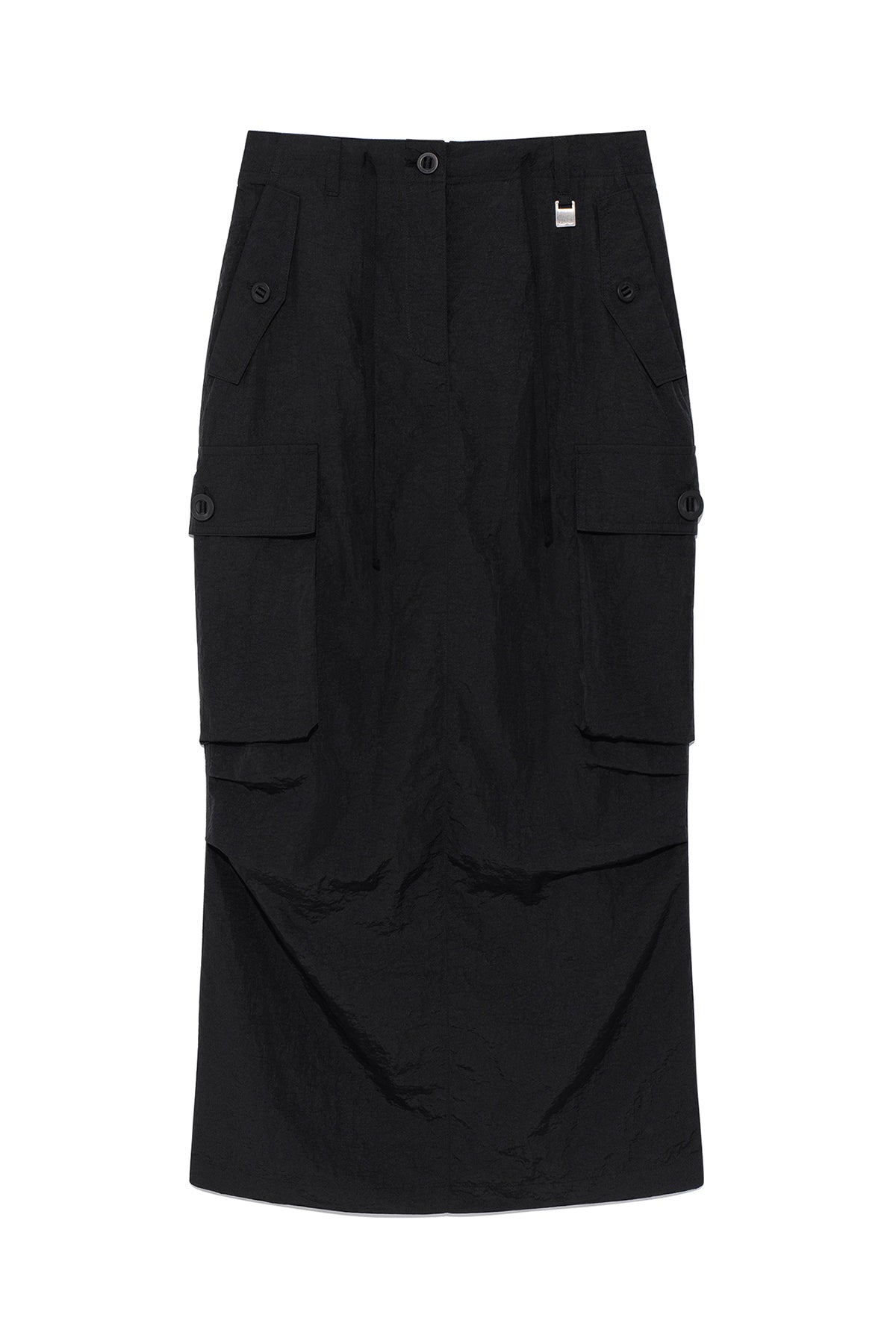 Matin Kim - String Nylon Cargo Skirt (Black) product image 1 | TRAB K-Fashion Australia