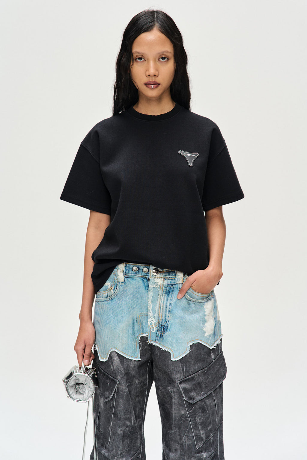 Andersson Bell - Unisex Stool Patch Logo T-Shirts (Black) product image 3 | TRAB K-Fashion Australia