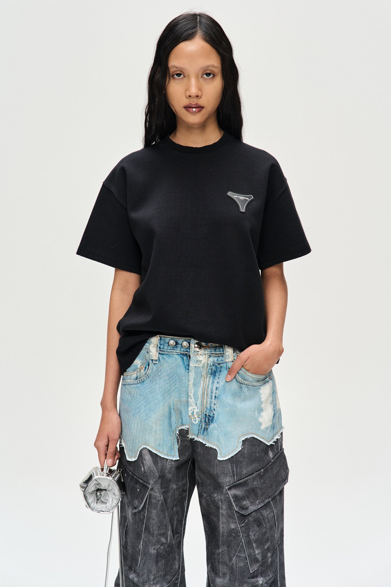 Andersson Bell - Unisex Stool Patch Logo T-Shirts (Black) product image 3 | TRAB K-Fashion Australia