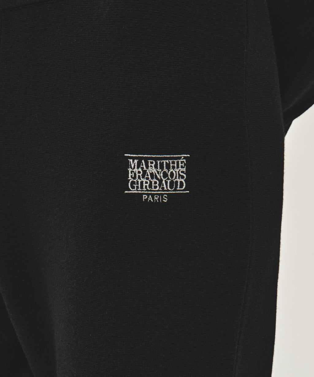 Marithe & Francois Girbaud - Classic Logo Knit Pants (Black) product image 2 | TRAB K-Fashion Australia