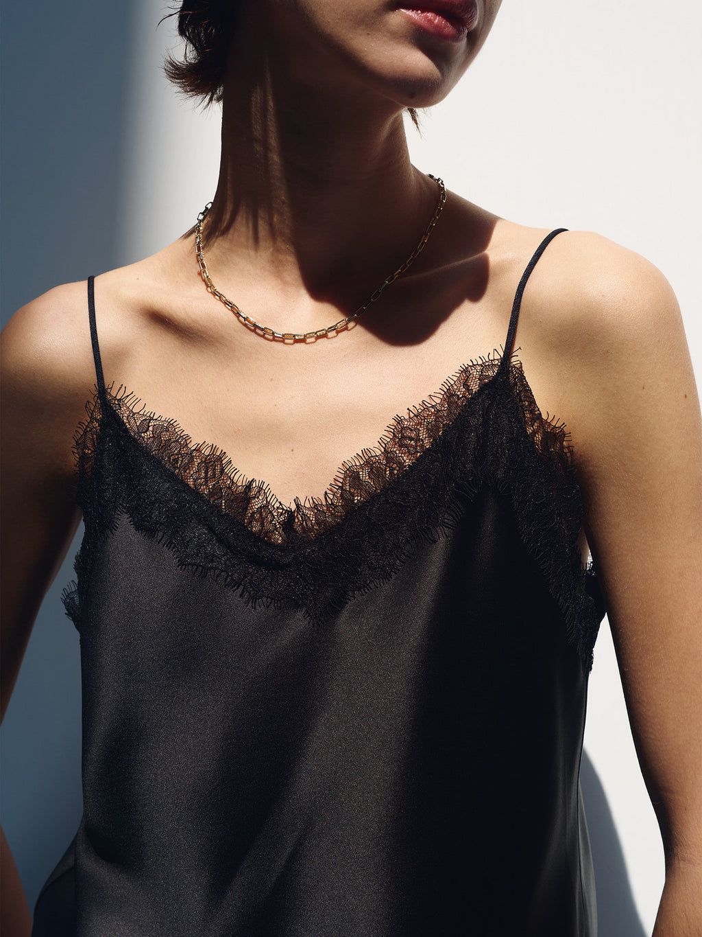Tonywack - Satin Lace Camisole (Black) product image 8 | TRAB K-Fashion Australia
