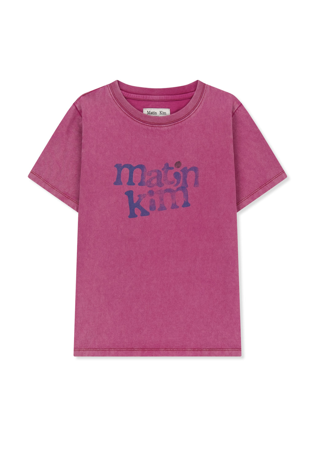 Matin Kim - Round Logo Graffiti Slim Top (Pink) product image 1 | TRAB K-Fashion Australia