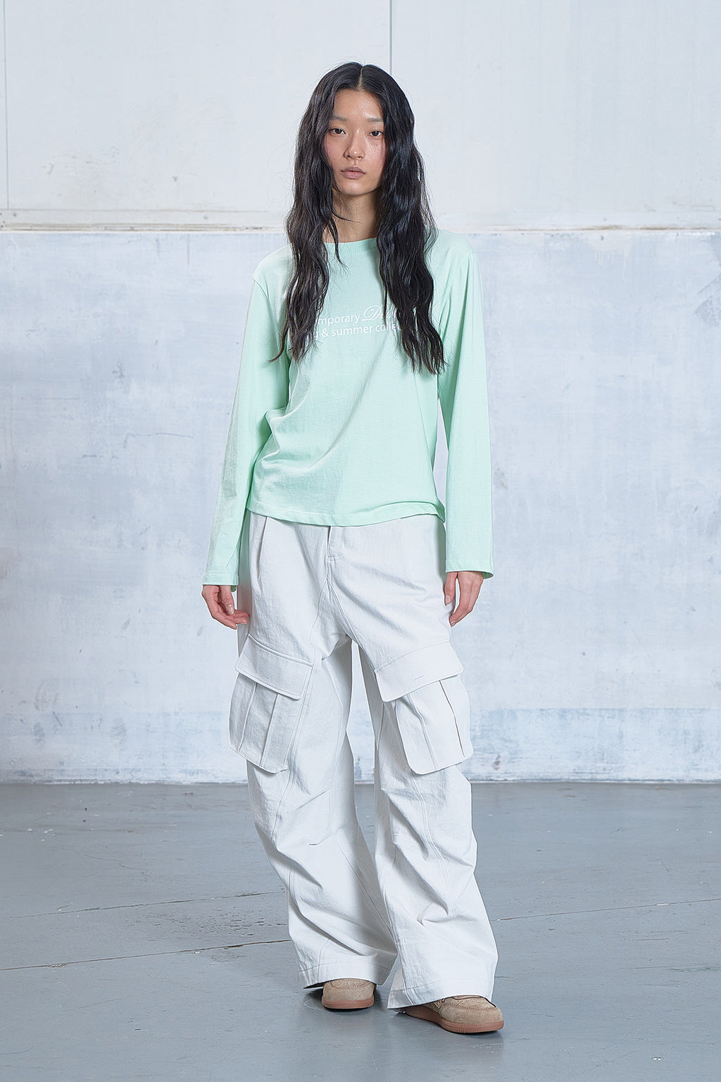 Deinet - Washing Cargo Double Pants (Ivory) product image 4 | TRAB K-Fashion Australia