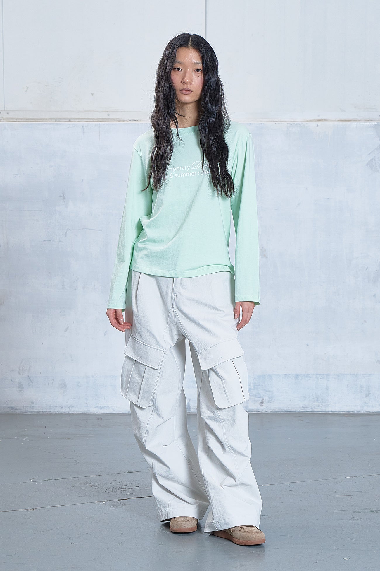 Deinet - Washing Cargo Double Pants (Ivory) product image 4 | TRAB K-Fashion Australia