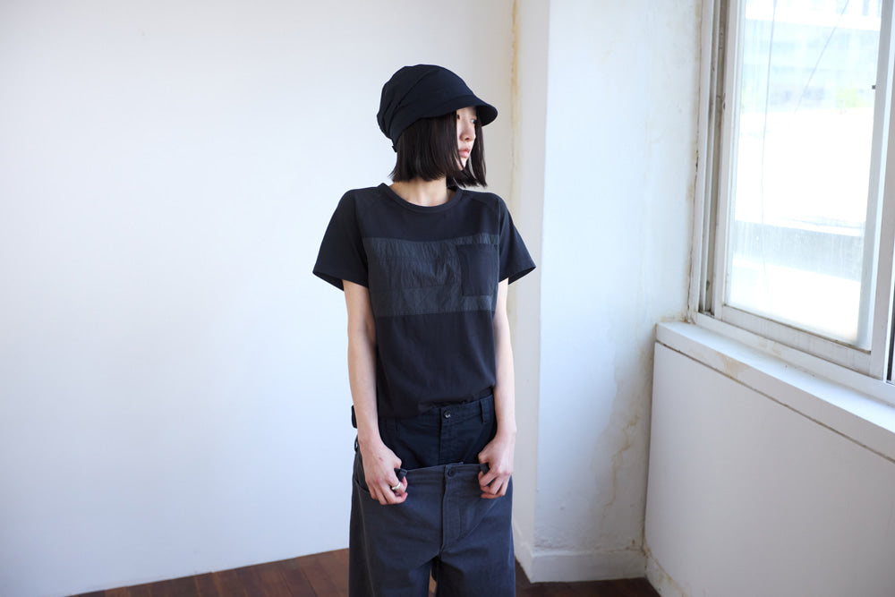 Hatchingroom - Patchwork Ringer Tee (Charcoal) product image 11 | TRAB K-Fashion Australia