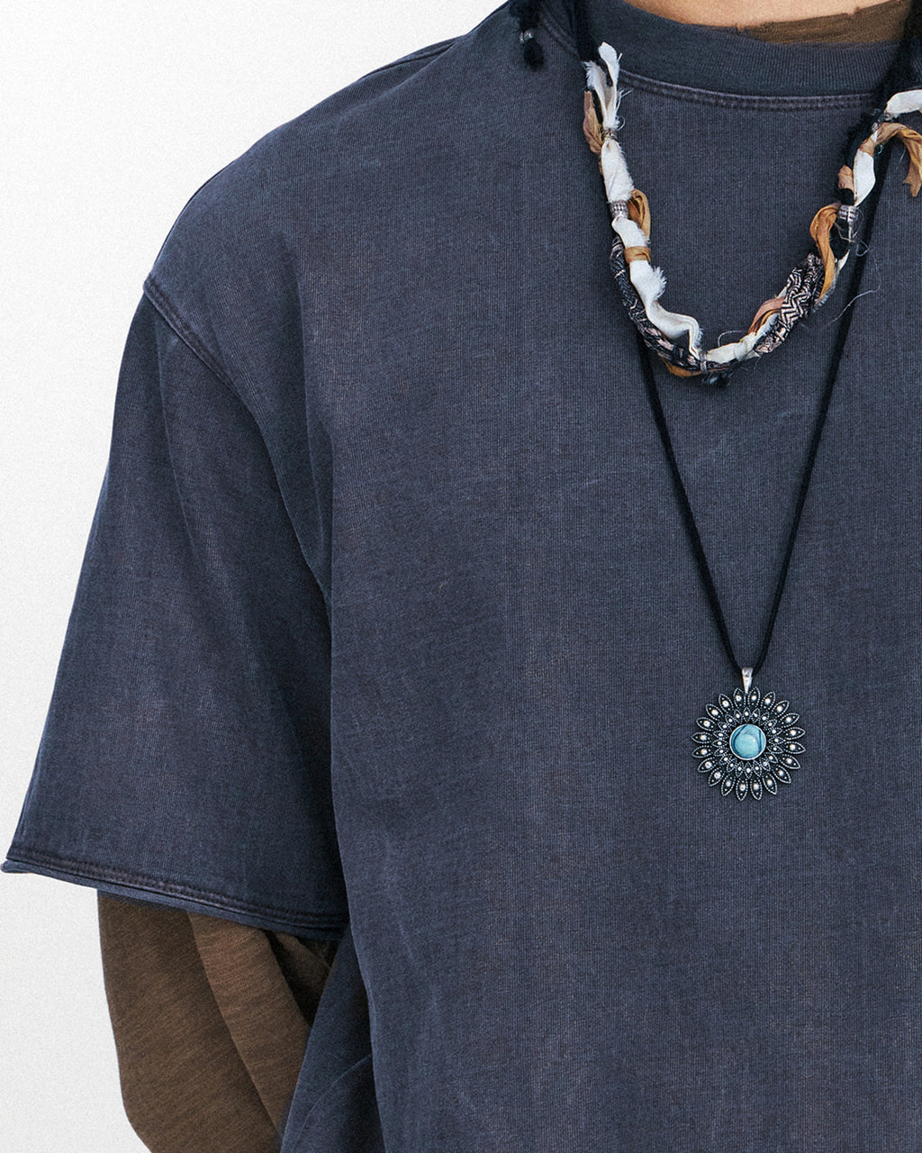 Eastlogue - Cut Out Boxy T-shirts (Navy) product image 8 | TRAB K-Fashion Australia