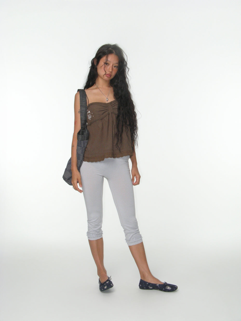 Coyseio - Stripe Rough Leggings (Light Grey) product image 9 | TRAB K-Fashion Australia