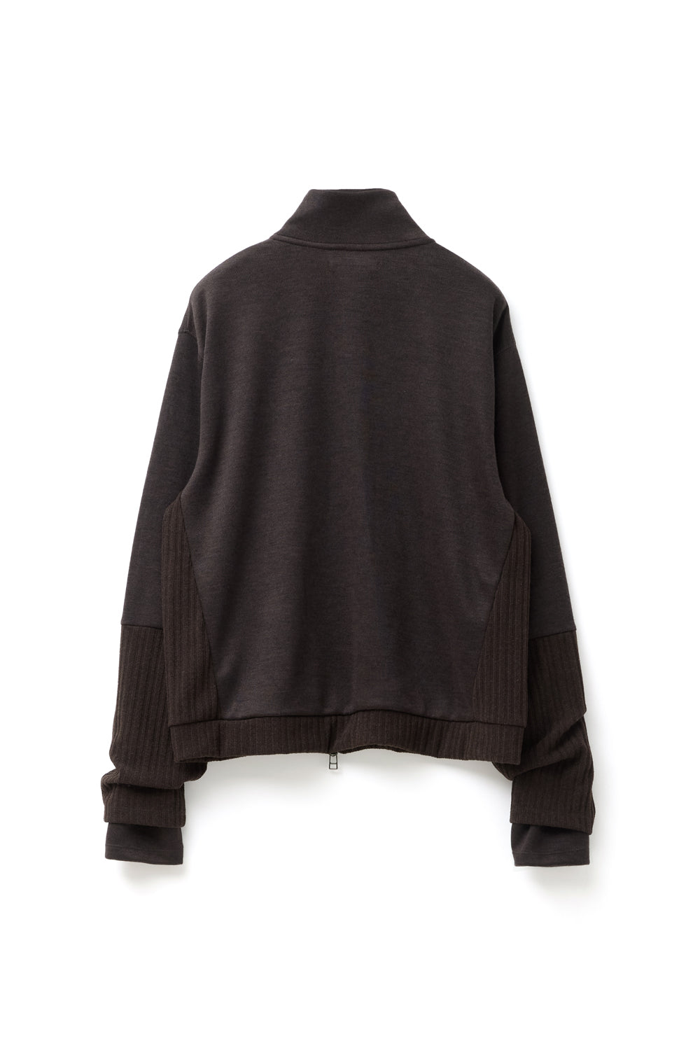 Hatchingroom - Double Sleeve Track Cardigan (Dark Brown) product image 2 | TRAB K-Fashion Australia