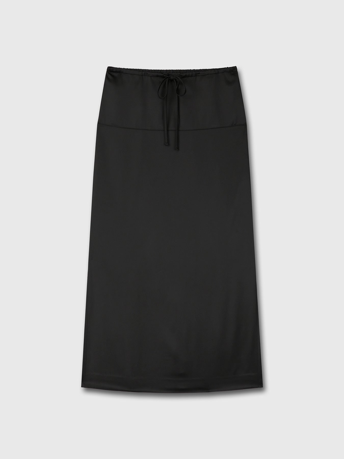 Tonywack - Satin Drawstring Midi Skirt (Black) product image 7 | TRAB K-Fashion Australia