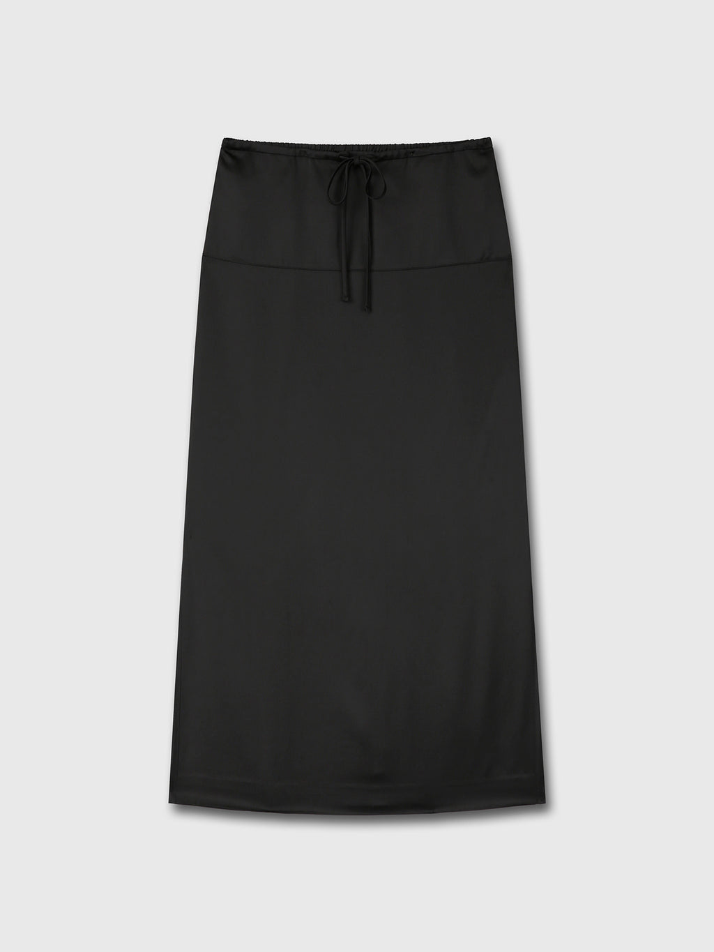 Tonywack - Satin Drawstring Midi Skirt (Black) product image 7 | TRAB K-Fashion Australia