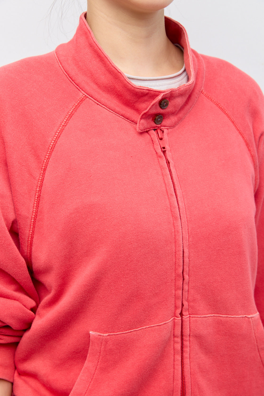 Hatchingroom - VTG Harrington Cardigan (Bleached Red) product image 9 | TRAB K-Fashion Australia