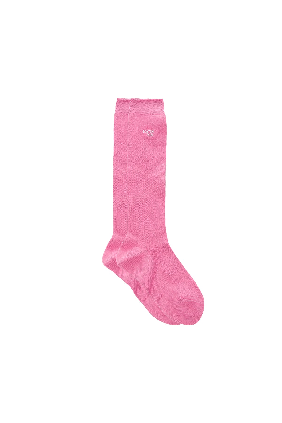 Matin Kim - Small Logo Silket Half Socks (Pink) product image 2 | TRAB K-Fashion Australia